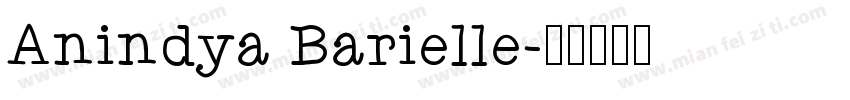 Anindya Barielle字体转换